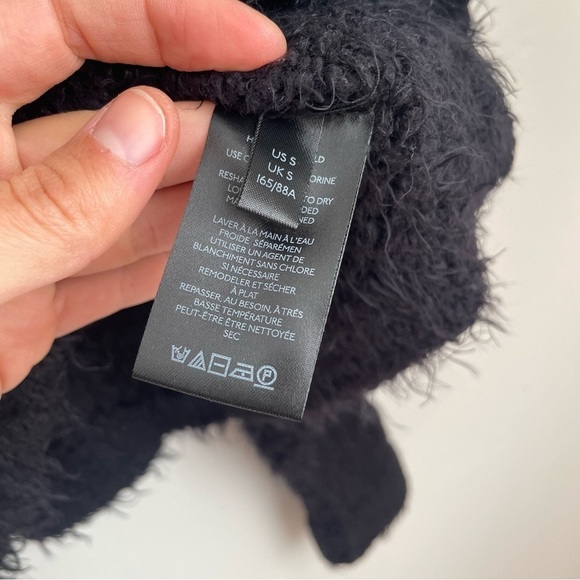 Free People Icing V neck Pull over sweater eyelash solid size small knit chunky - Picture 10 of 13